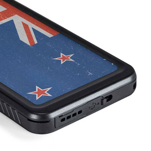 New Zealand Flag Distressed Galaxy S23 Waterproof Case